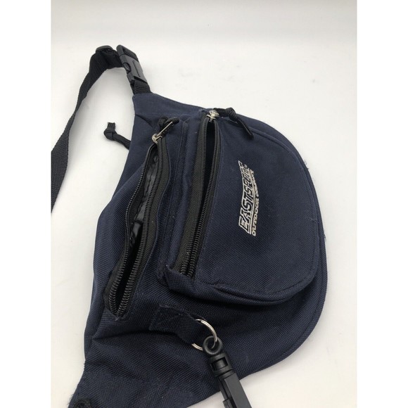 Vintage 1990s EastSport Outdoor Company FANNY PACK Navy Blue Waist Belt Bag - Picture 6 of 9